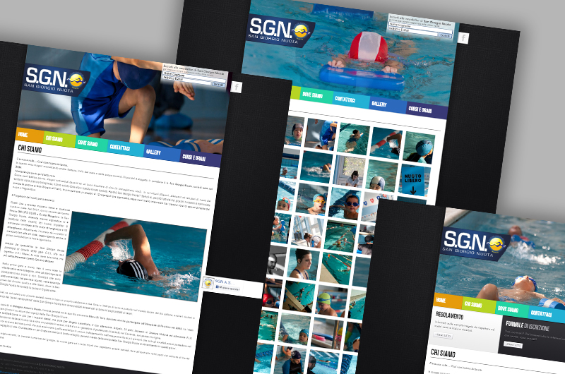 San Giorgio Nuota Web AlchLab Realizzazione Siti Web 2