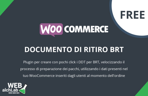 Plugin "DDT BRT FREE" per WooCommerce