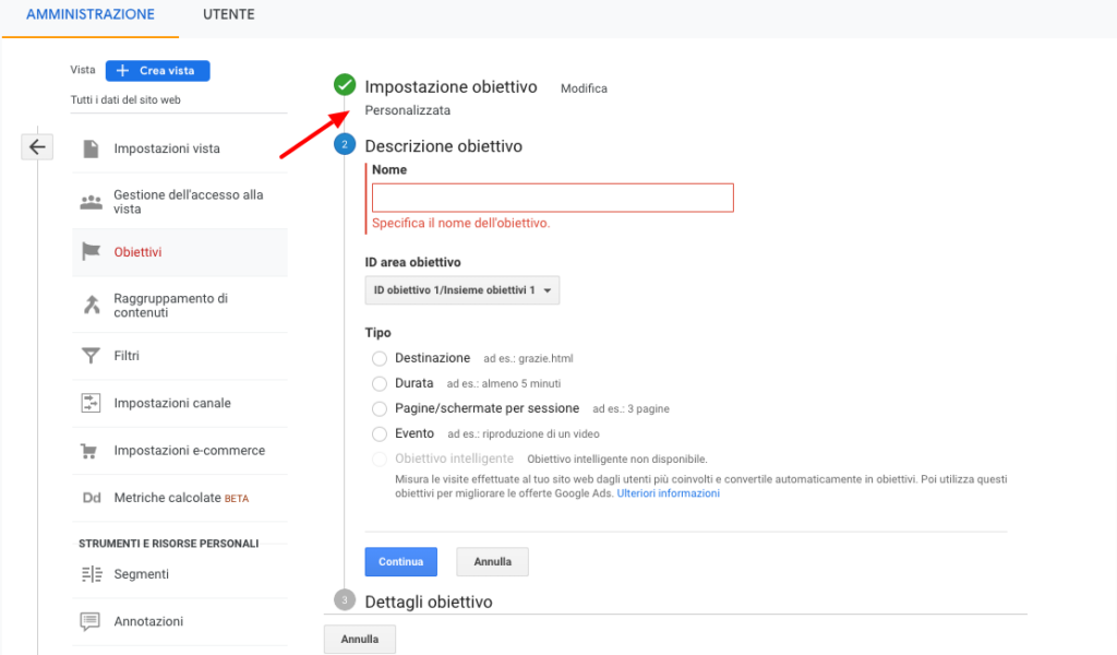 google analytics guida