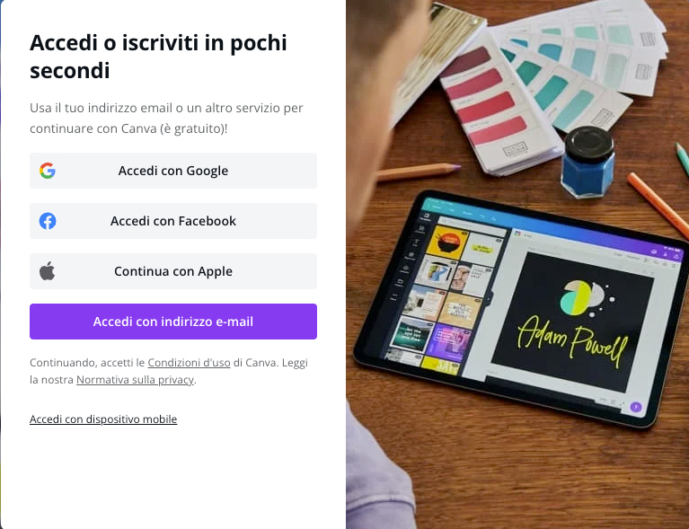 come usare canva