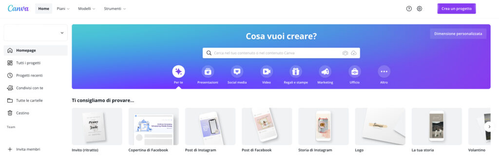 come usare canva