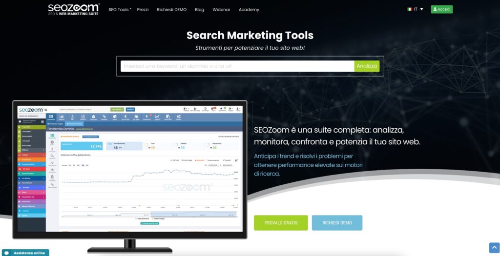ricerca parole chiave seozoom webalchlab