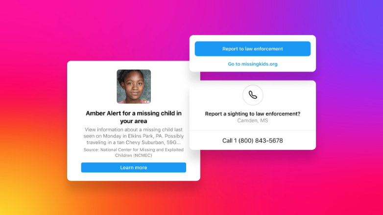 amber alerts instagram
