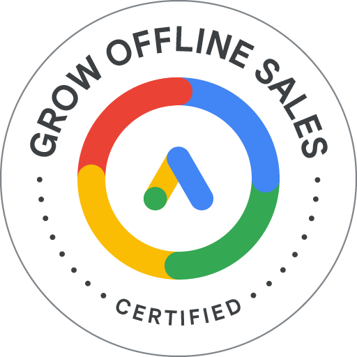 badge Certificato Google Grow Offline Sales