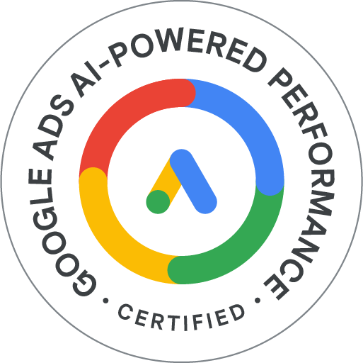 badge Certificato Google Ads AI-Powered Performance