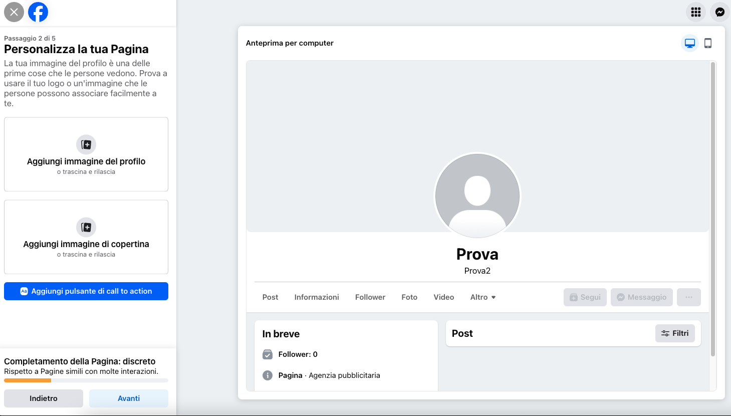 come creare una pagina facebook alle 14.58.51
