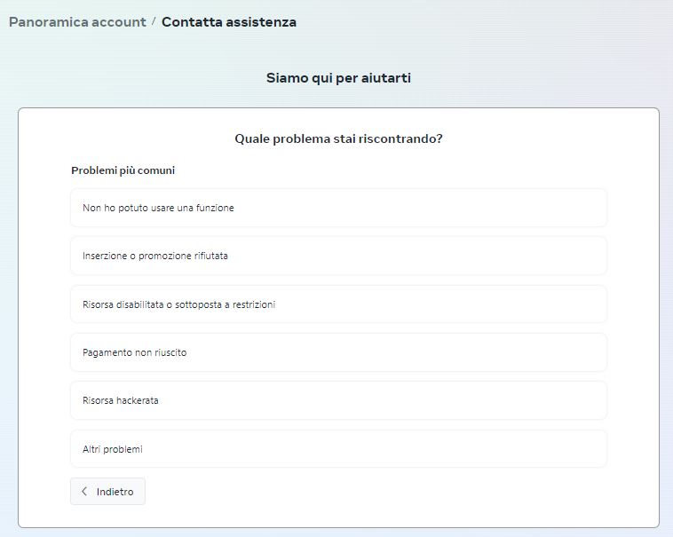come contattare facebook