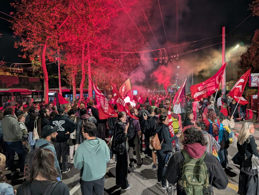 gaza bologna corteo