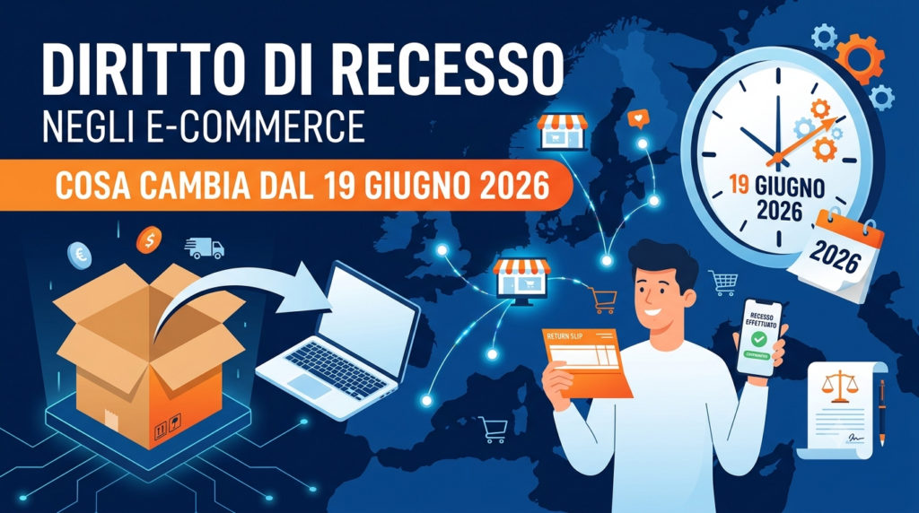 diritto di recesso negli e commerce giugno 2026